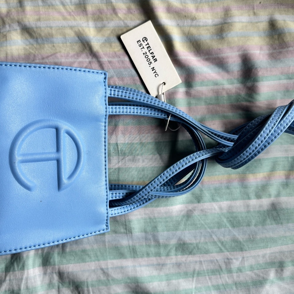 Telfar Light Blue Mini Bag